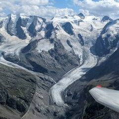 Verortung via Georeferenzierung der Kamera: Aufgenommen in der Nähe von Maloja, Schweiz in 3800 Meter